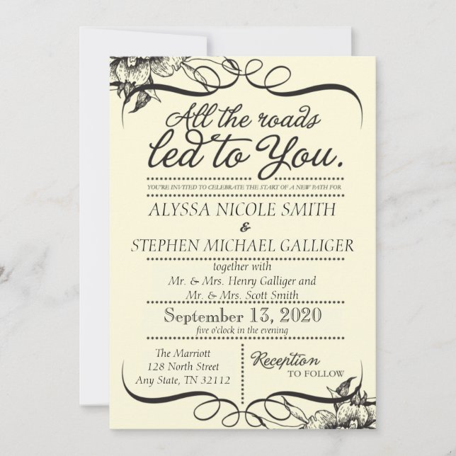 invitations de mariage (Devant)