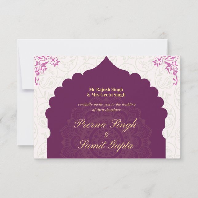 Invitations de mariage 2025 (Dos)