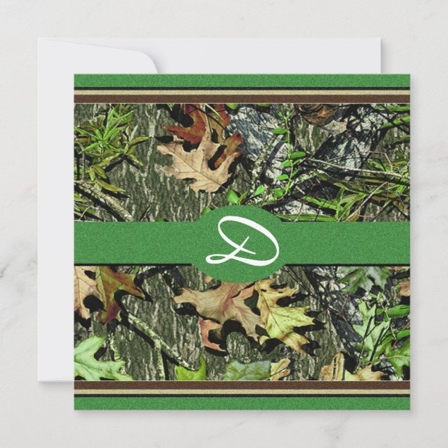 Invitations de mariage à Camo (Devant)