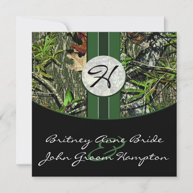 Invitations de mariage à Camo (Devant)