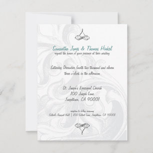 Invitations de mariage à défilement élégant