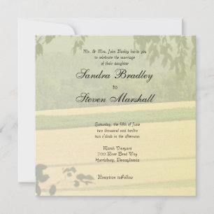 Invitations de mariage à la ferme