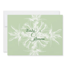 Invitations de mariage à la menthe pâle et à la fl