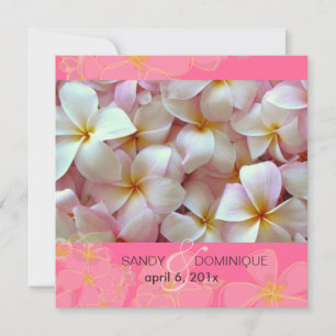 Invitations de mariage à la Plumeria