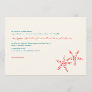 Invitations de mariage à la Starfish