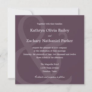 Invitations de mariage à l'amphithéâtre chic