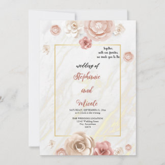 invitations de mariage à l'aquarelle