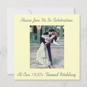 Invitations de mariage à thème des années 1920