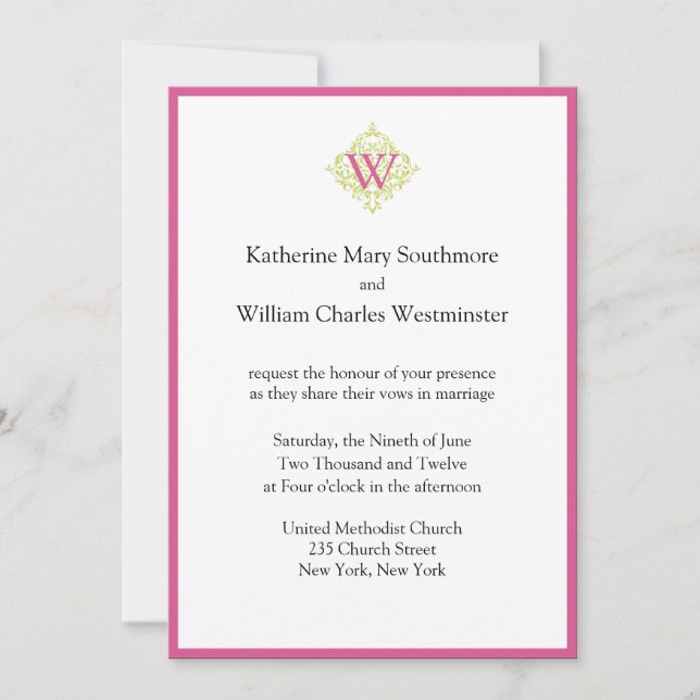 Invitations de mariage abordables (Devant)