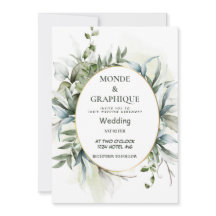 Invitations de mariage Art