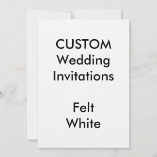 Invitations de mariage blanc personnalisé SENTI 5"
