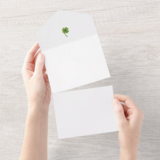 Invitations de mariage ( bonne chance trèfle à qua
