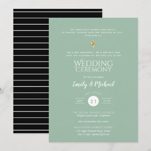 Invitations de mariage catholiques - Noms des pare