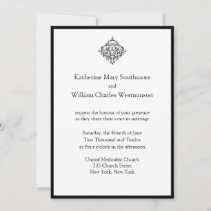 Invitations de mariage chic