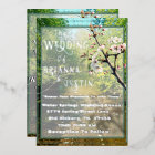 Invitations de mariage dans le ruisseau aquatique 