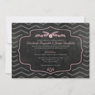 Invitations de mariage d'ardoises modernes