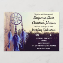 Invitations de mariage de Bohême