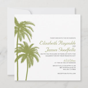 Invitations de mariage de destination de plage Vin