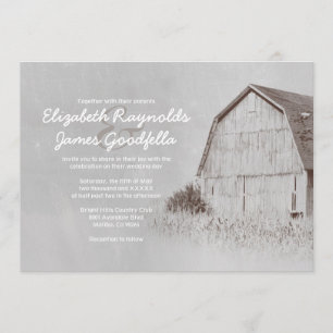 Invitations de mariage de ferme de pays