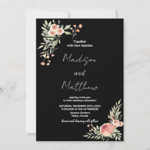 Invitations de mariage de fleurs