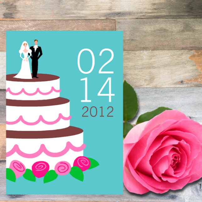 Invitations de mariage de gâteau Mariage moderne (Créateur téléchargé)