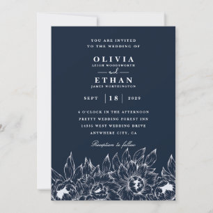 Invitations de mariage de la Marine et du tourneso
