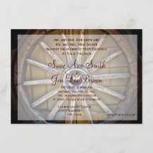 Invitations de mariage de la roue du Wagon du Sud-