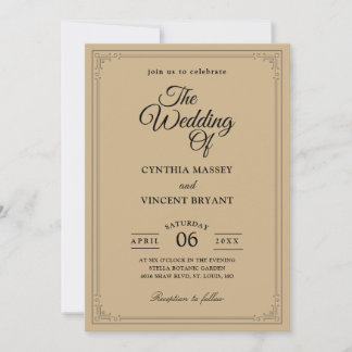 Invitations de mariage de l'Ouest