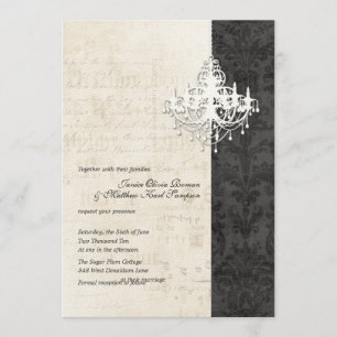 Invitations de mariage de lustre