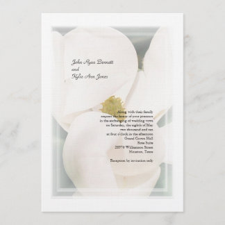 Invitations de mariage de magnolia du sud