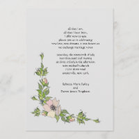 Invitations de mariage de mariage de coin
