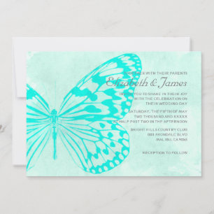 Invitations de mariage de papillons