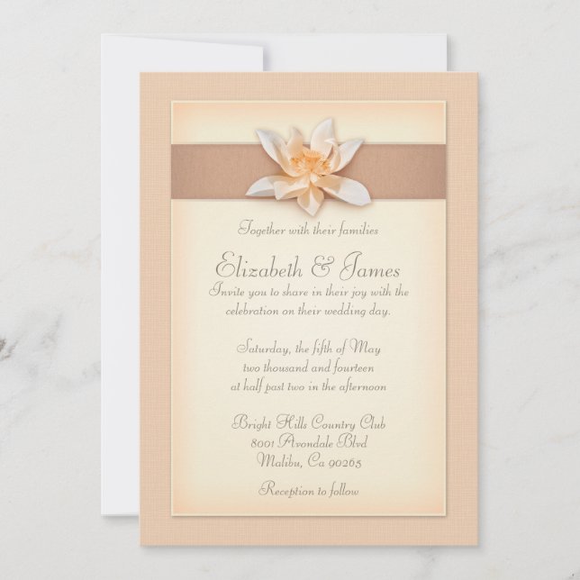 Invitations De Mariage De Pêche (Devant)