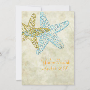 Invitations de mariage de plage