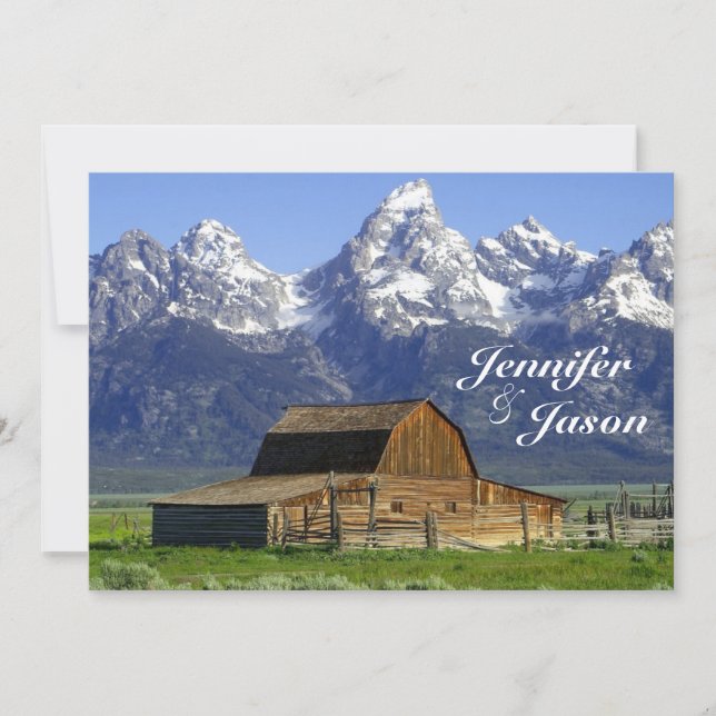 Invitations de mariage de Rocky Mountain à la gran (Devant)