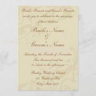 Invitations de mariage de rouleau de parchemin