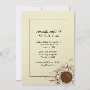 Invitations de mariage de Sunflower Post