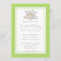 Invitations de mariage de vert de chaux