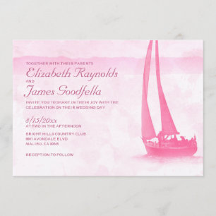 Invitations de mariage de Whimsical Boats