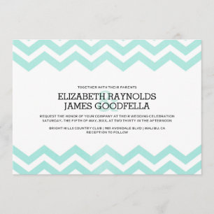 Invitations de mariage de Zigzag