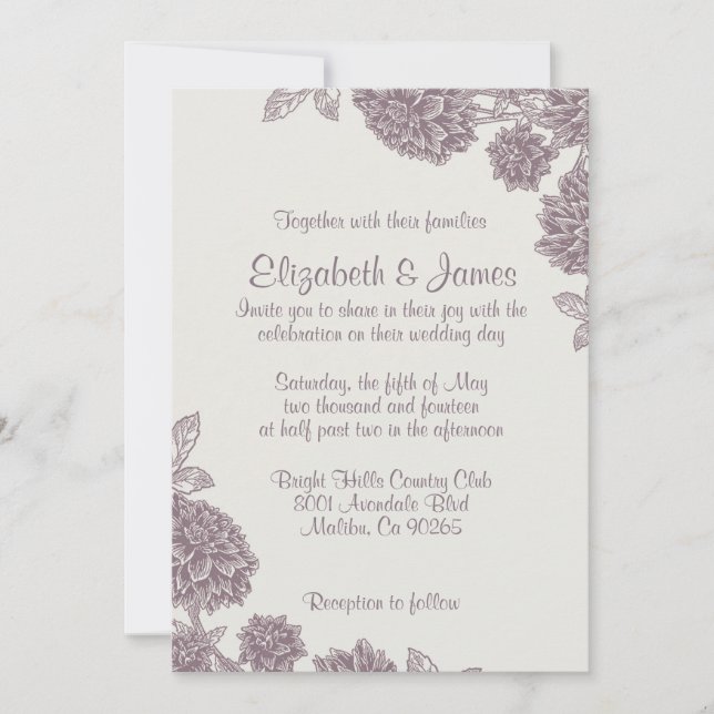 Invitations de mariage Décontractées (Devant)