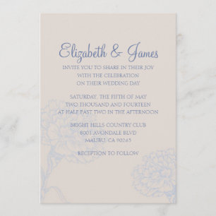Invitations de mariage Décontractées personnalisée