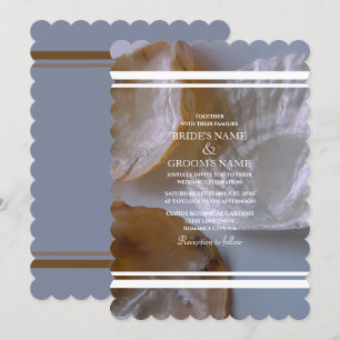 Invitations de mariage des clams de plage