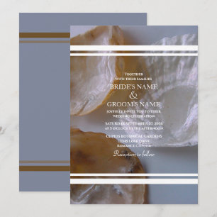 Invitations de mariage des clams de plage