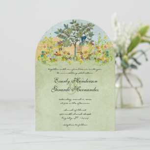 Invitations de mariage des Inséparables vintages d