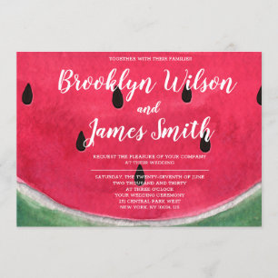 Invitations De Mariage D'Été Avec La Pastèque