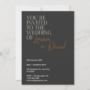 Invitations de mariage d'Halloween décontracté