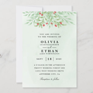 Invitations de mariage d'hiver