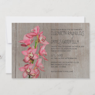 Invitations de mariage d'orchidées au Cymbidium ru