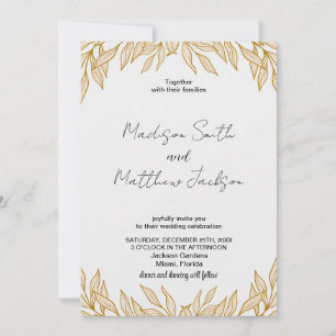 Invitations de mariage du blé